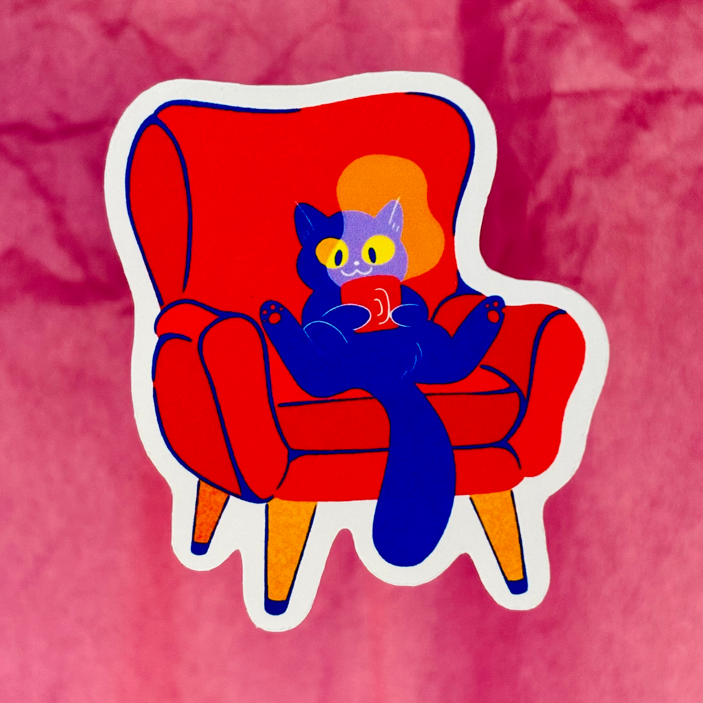 “Cosy Cat” Sticker