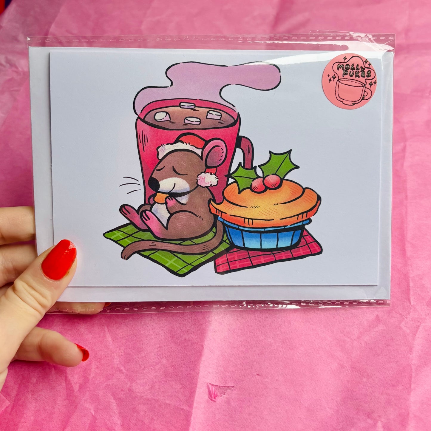 “Hungry Mice” Christmas Greetings Card