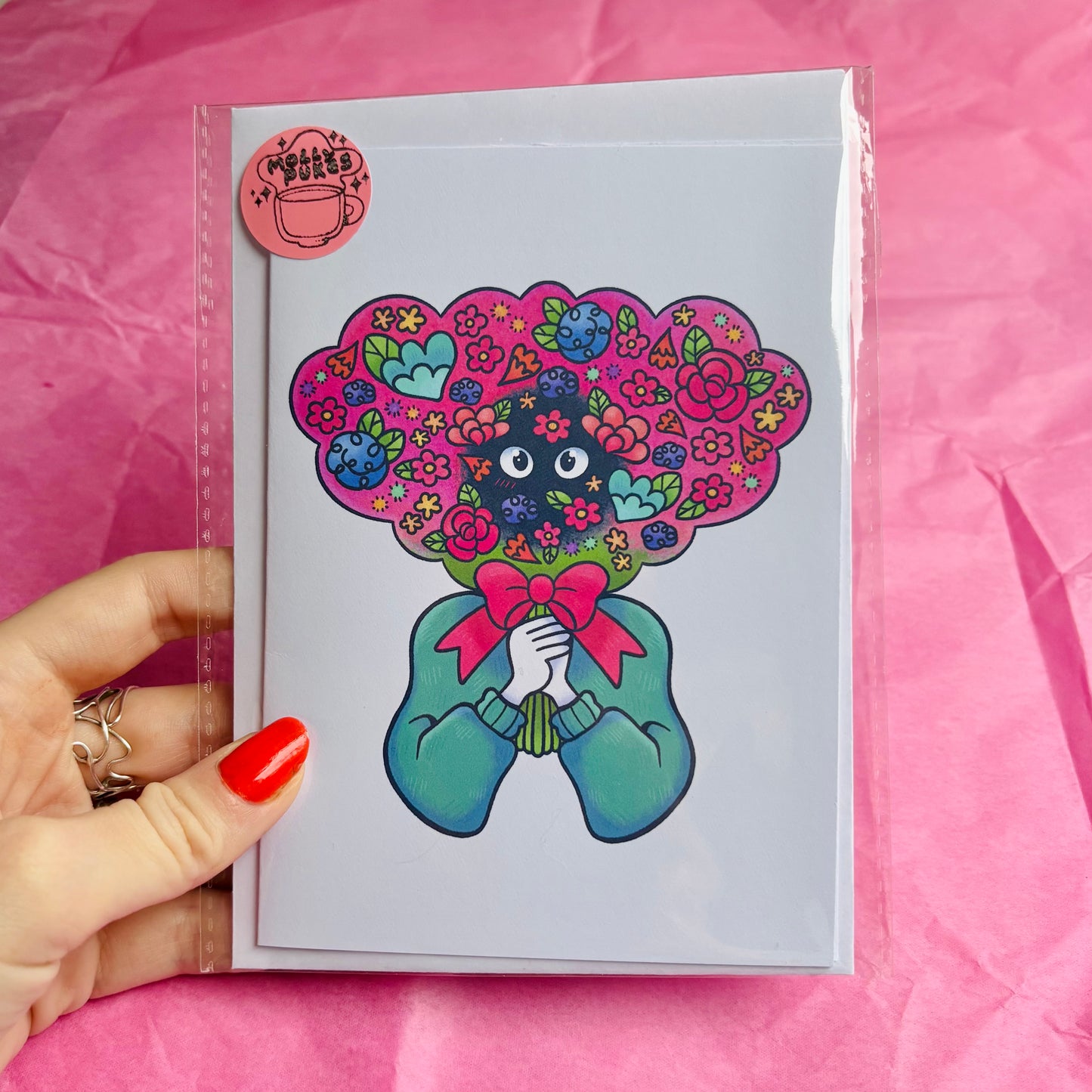 “Flower Person” Greetings Card