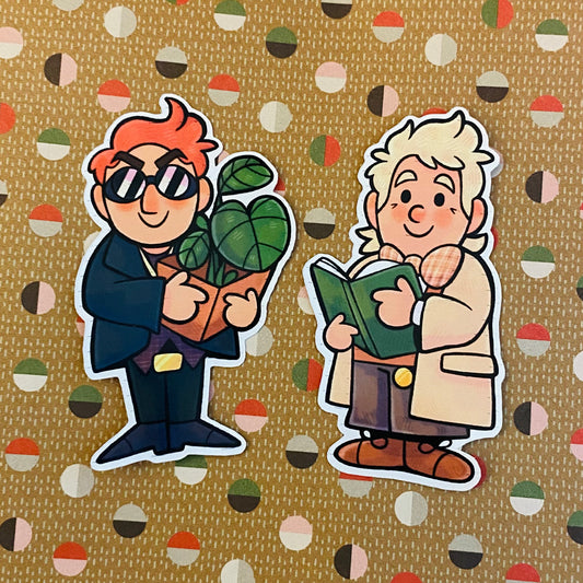 TWO Good Omens Sticker