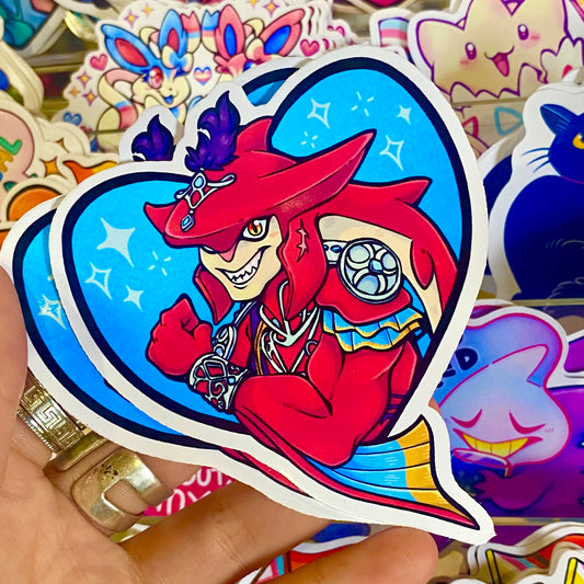 Prince Sidon ZELDA Heart Sticker