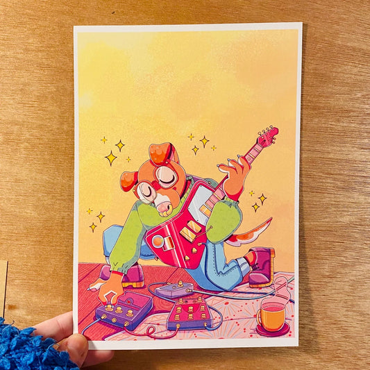 Cosy Music Life Art Print