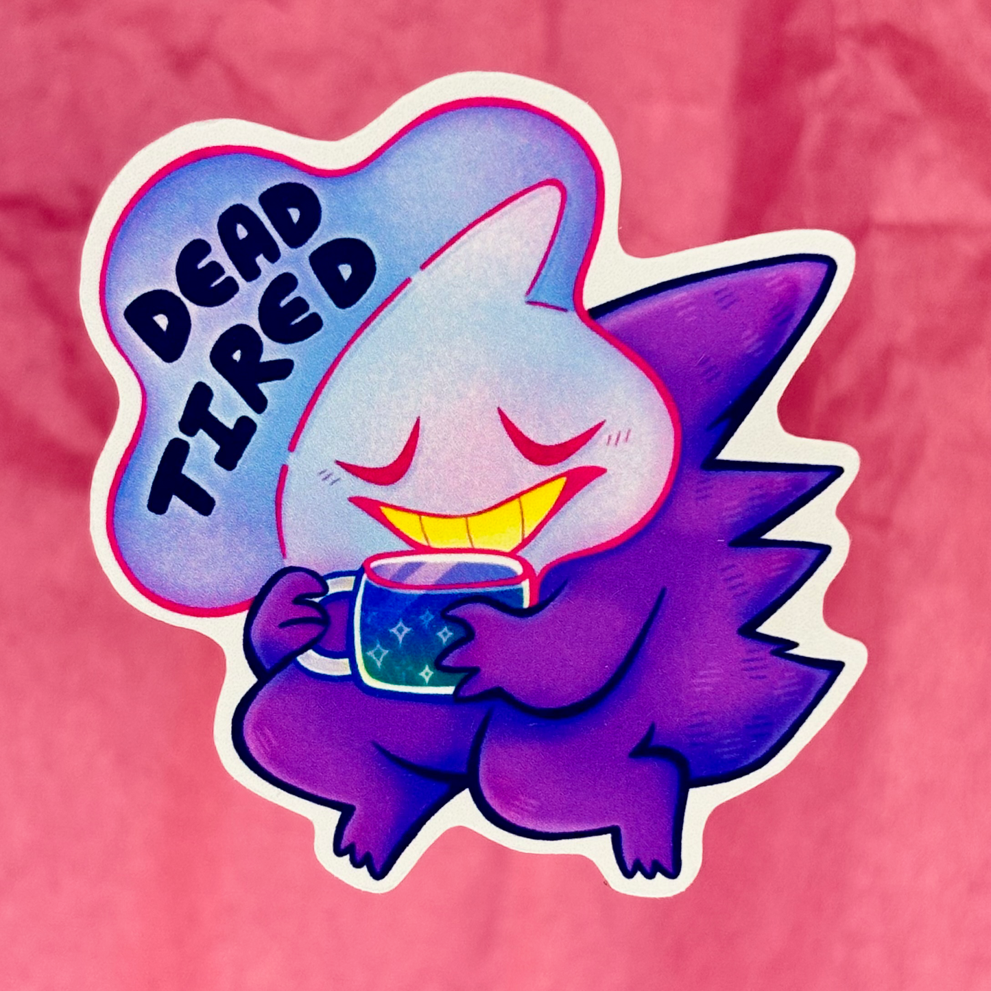 “Dead Tired” Gengar Pokémon Sticker
