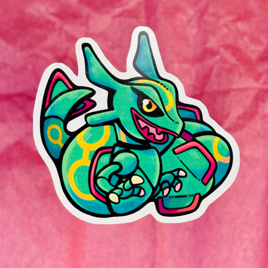 “Rayquaza” Pokemon Sticker