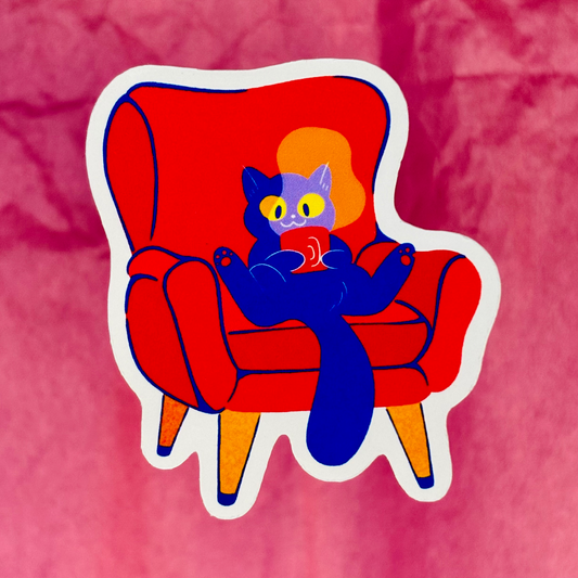 “Cosy Cat” Sticker