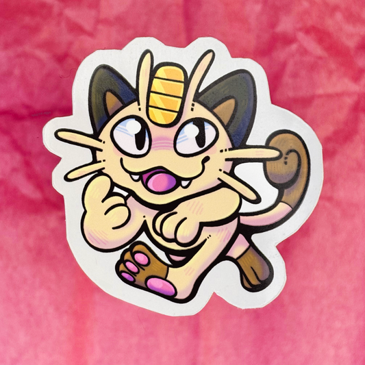 “Meowth” Pokemon Sticker