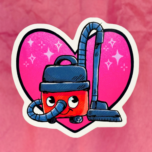 “Henry Hoover” Heart Sticker