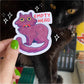 “Empty Head” Cat Sticker